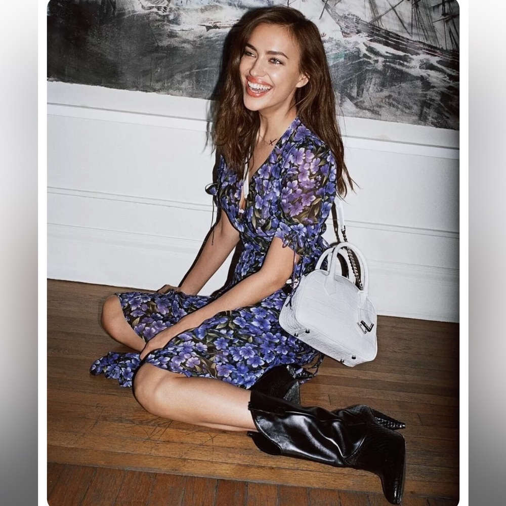 The Kooples Climbing Hydrangea Wrap Dress